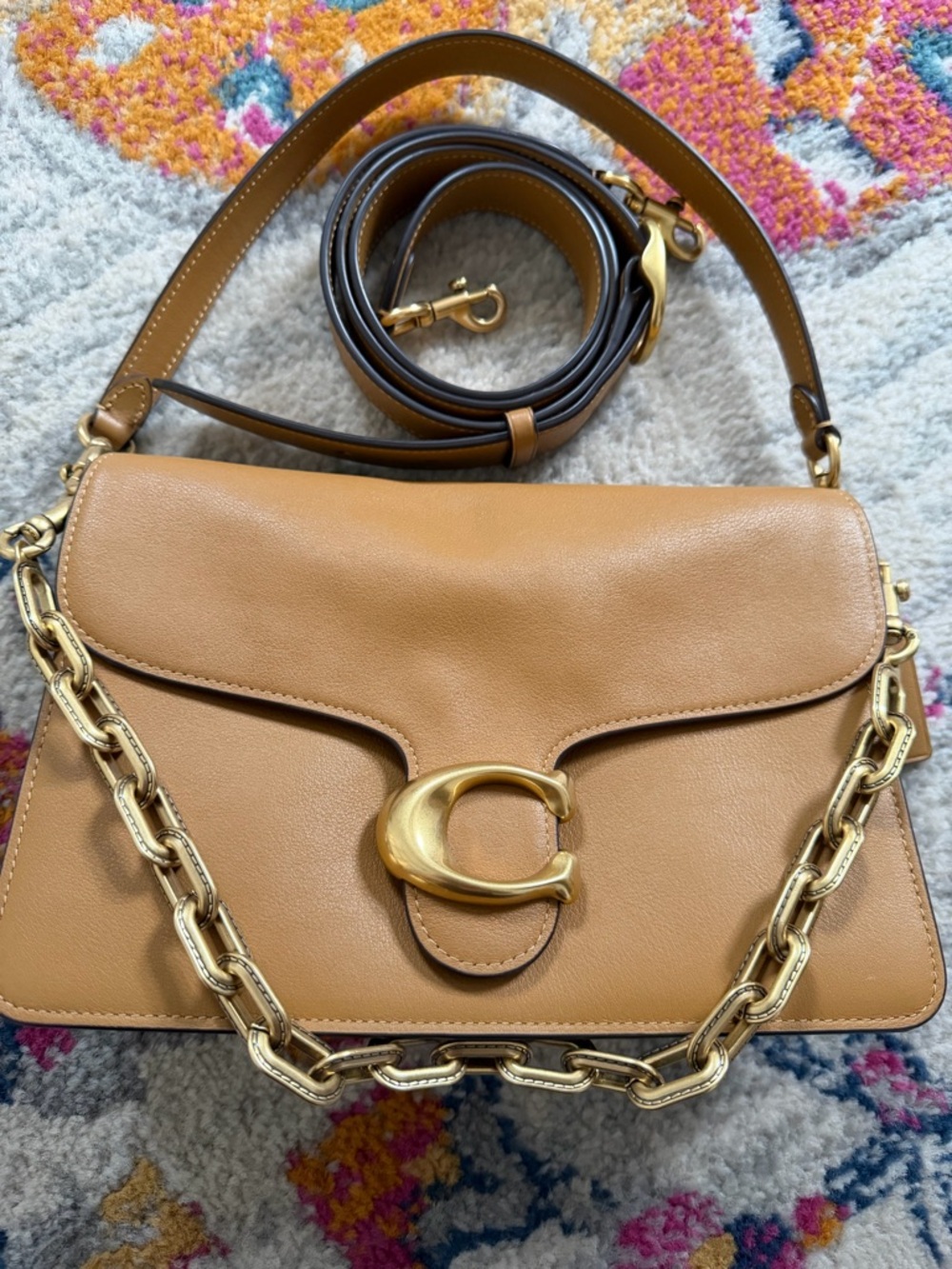 Coach Chain Tabby in Honey Brown - Picture 3 of 9